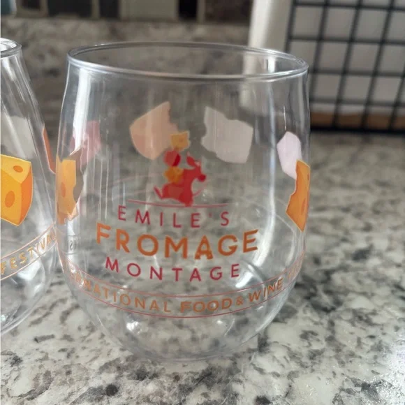 Emilie’s formage montage wine glasses from Epcot Food and Wine glass - Picture 3 of 4